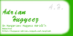 adrian hugyecz business card